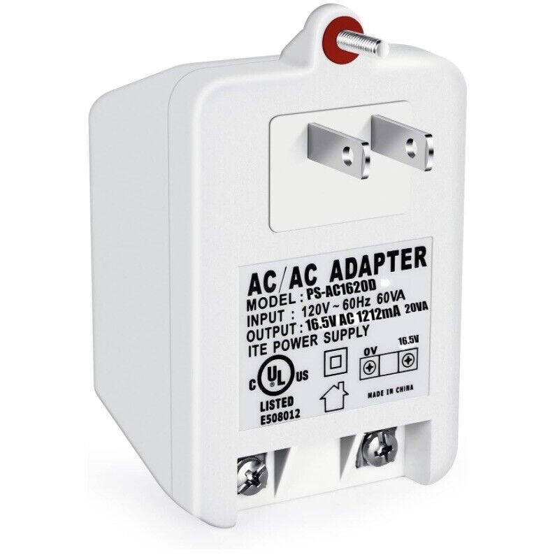 24VAC 40VA AC Transformer Plug in with PTC Fuse Compatible with Ring Nest Door
