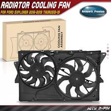 Radiator Cooling Fan Assembly w/ Shroud for Ford Explorer 2016-2019 Taurus13-19 picture