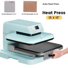HTVRONT 15 x 15 Auto Heat Press Machine T shirt Press Plate Sublimation Transfer picture