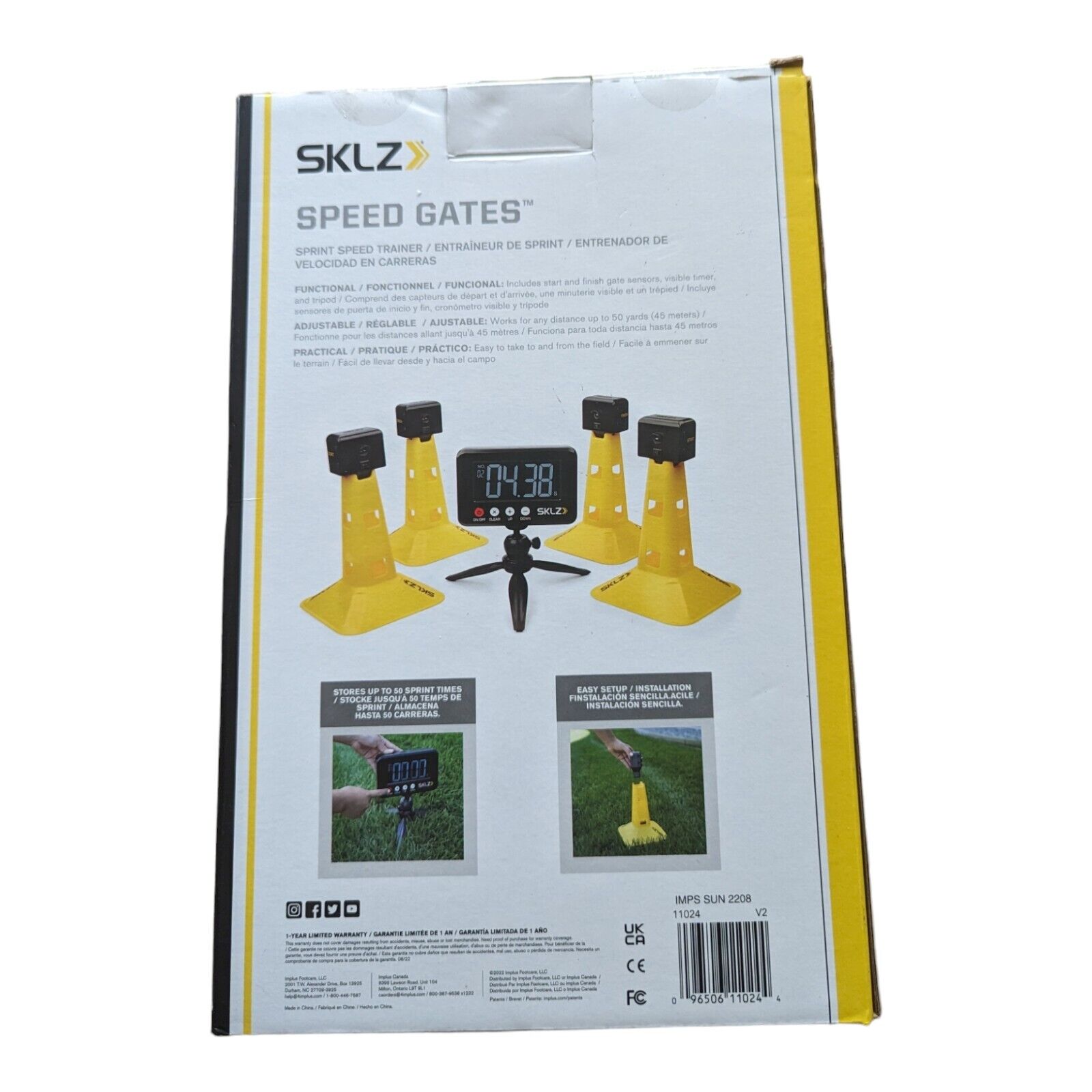 SKLZ Speed Gates for Sports and Athletic Speed Training, yellow