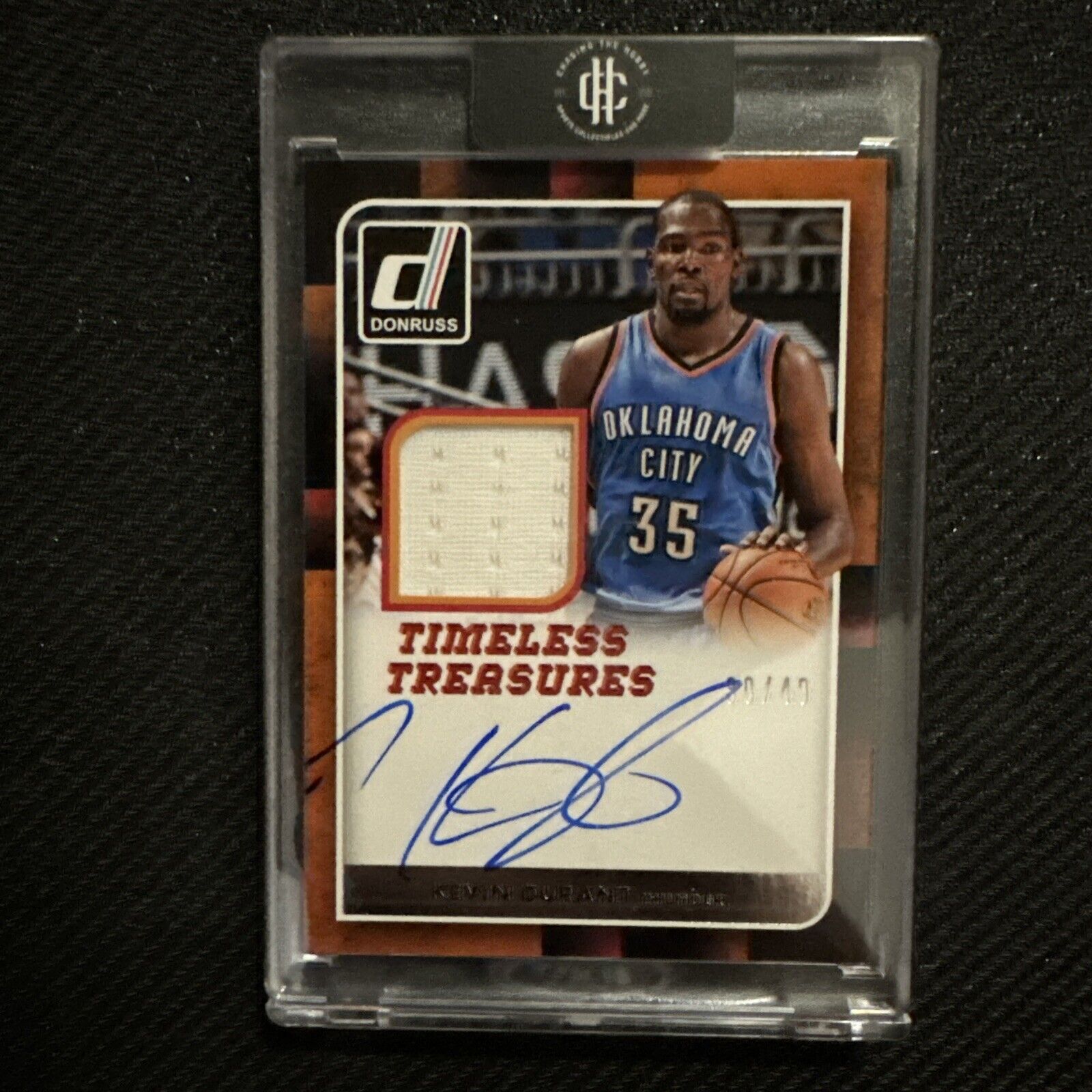 2015-16 Panini Donruss Kevin Durant Timeless Treasures GW Patch Auto /49 