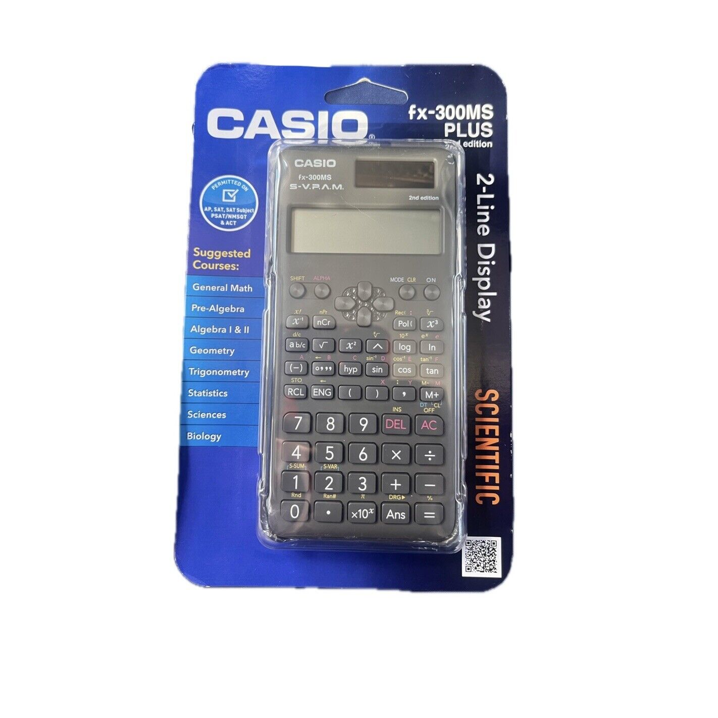 CASIO fx-300MS PLUS 2nd Edition Scientific Calculator