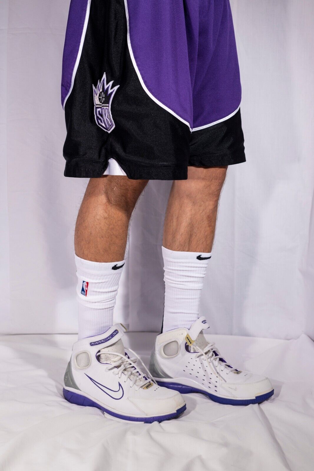 Nike NBA Authentics  - White & Black - Knee Highs/Scrunchies