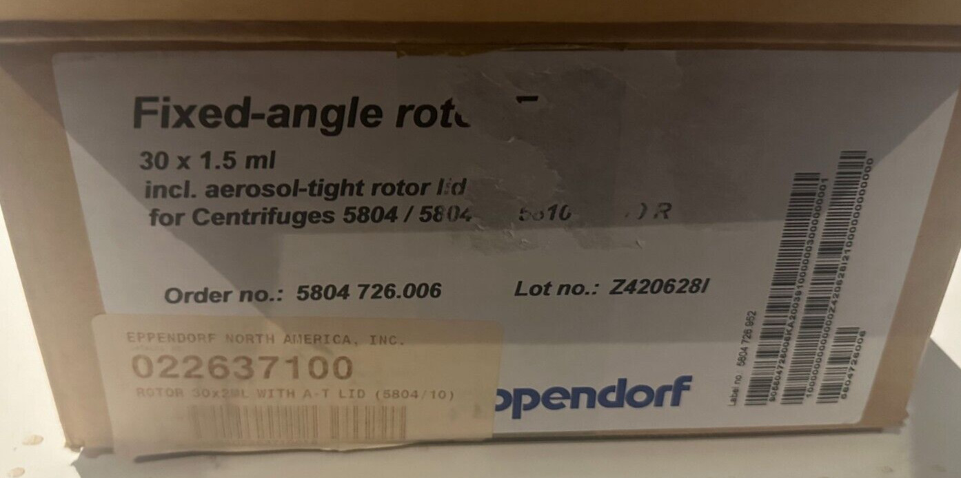Eppendorf F45-30-11 Fixed Angle Rotor for 5804-R 5810-R Centrifuge 30x 1.5 / 2ML