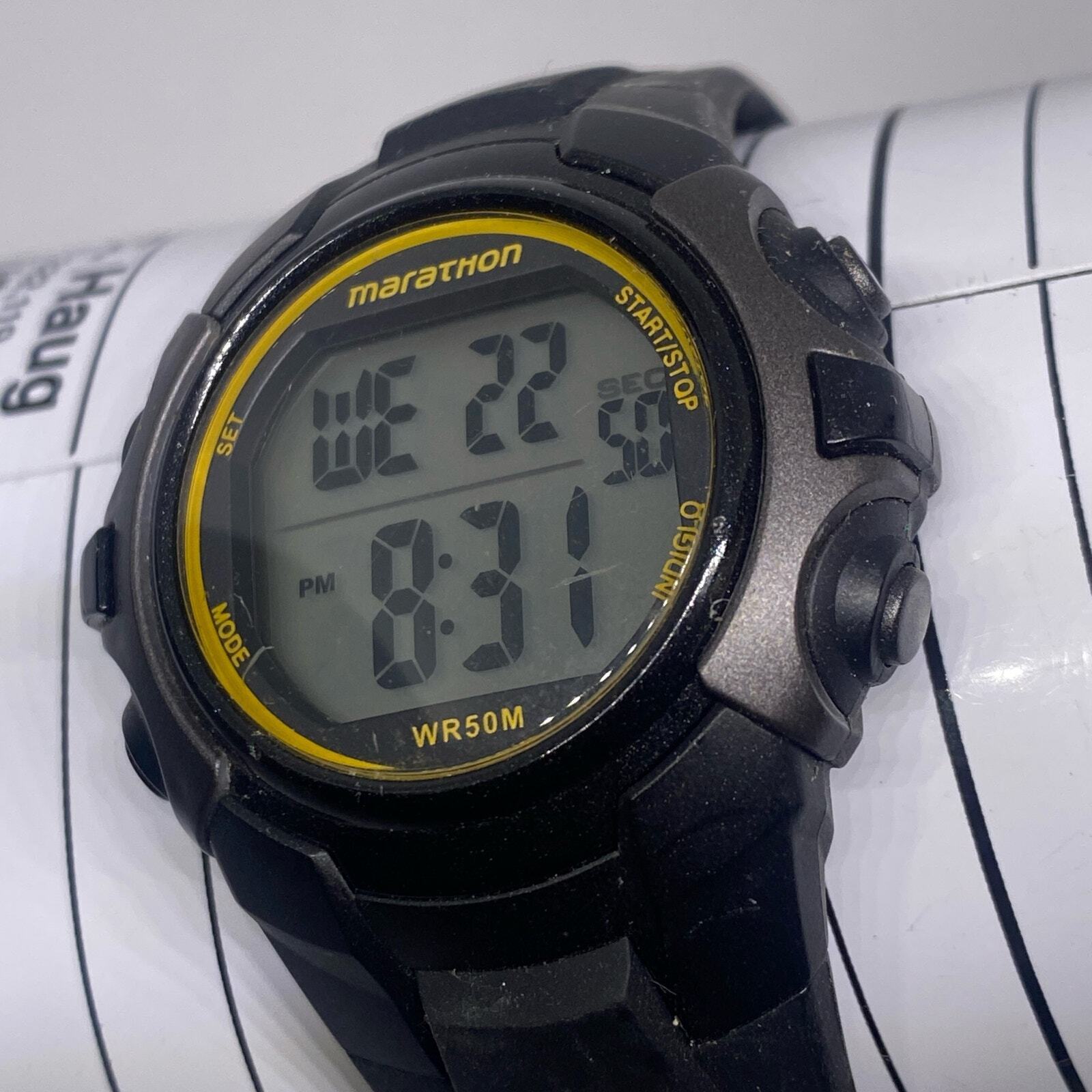 Marathon WR50M digital watch working new battery