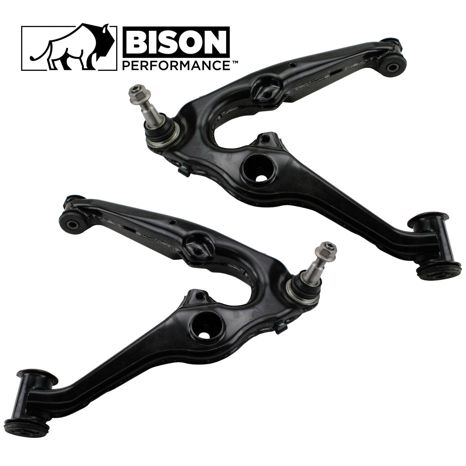 Bison Performance 2pcs Front Lower Control Arm Assemblies For Cadillac Chevy GMC