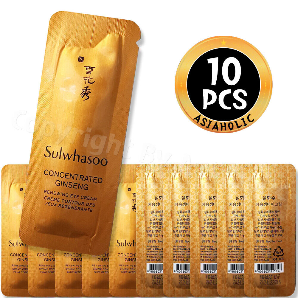 Sulwhasoo Concentrated Ginseng Renewing Eye Cream 1ml (10pcs ~ 150pcs) Newest
