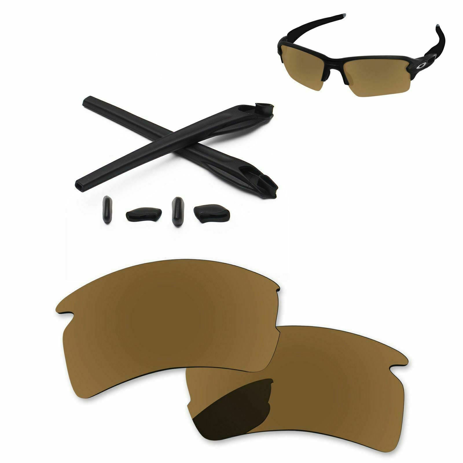 PapaViva Polarized Replacement Lenses & Kit For-Oakley Flak 2.0 XL OO9188 - Opt