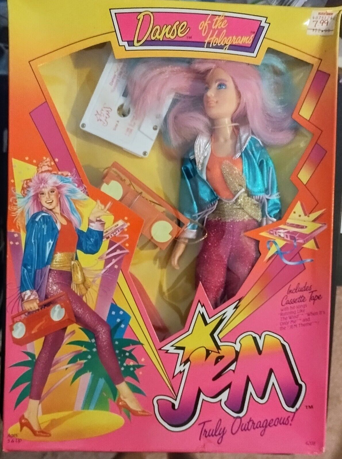 JEM Danse of the Holograms - NRFB - Includes cassette and access. Hasbro 1986.