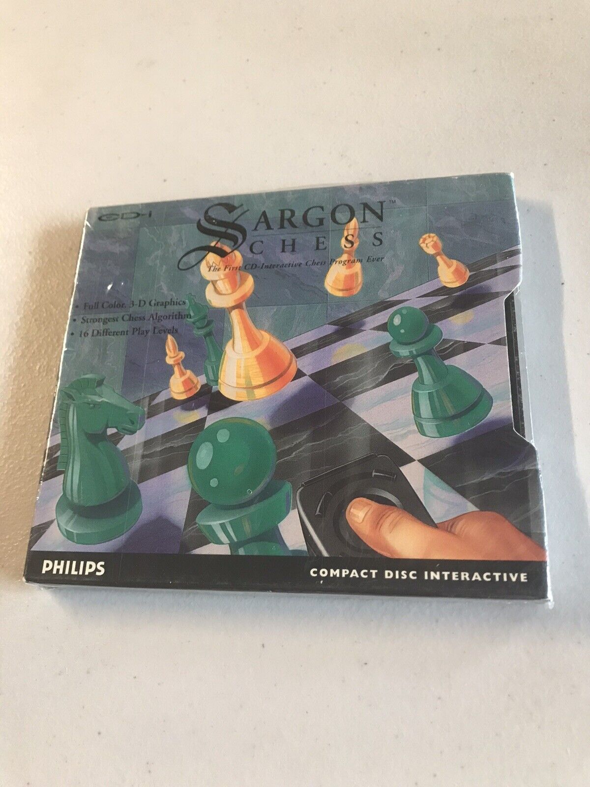 1990 Sargon Chess Philips CD-i Rare Jewel Case Variant NEW Factory Sealed