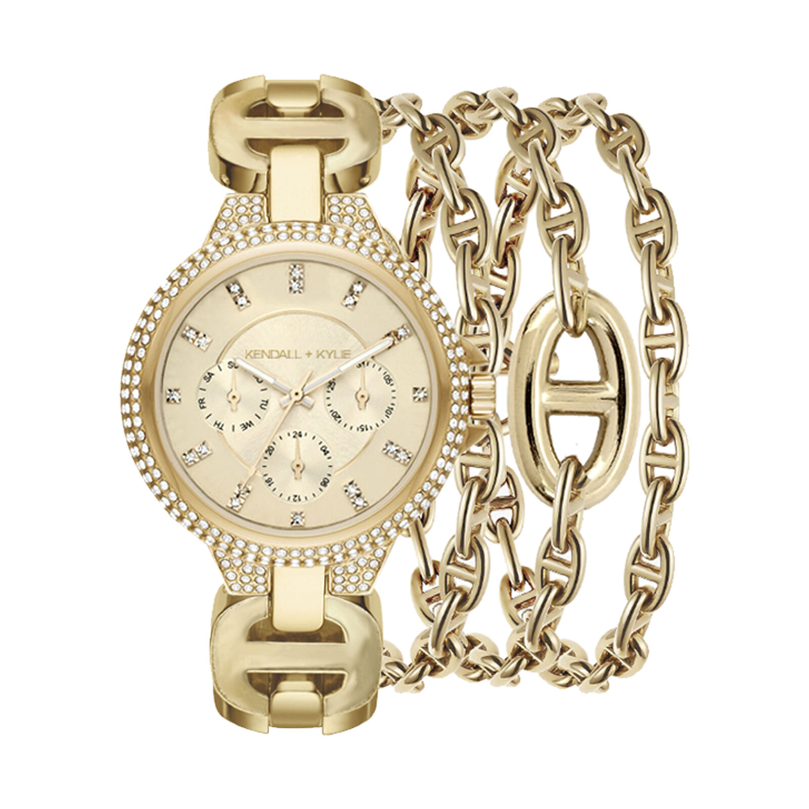 Kendall + Kylie: Crystal Markers and Crystal Bezel and Triple Bracelet Set