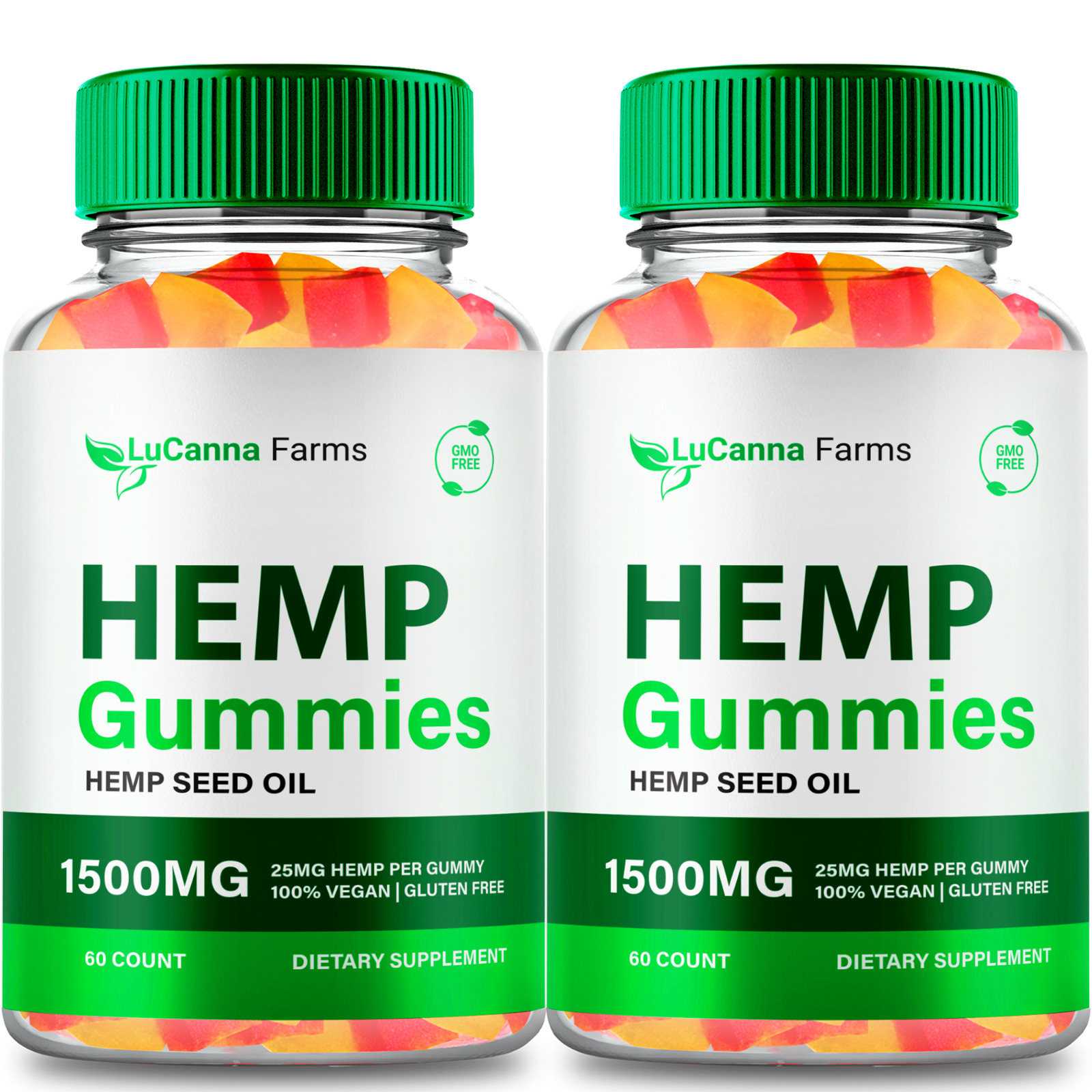 (2 Pack) LuCanna Gummies, All Natural Health & Overall Wellness, (120 Gummies)
