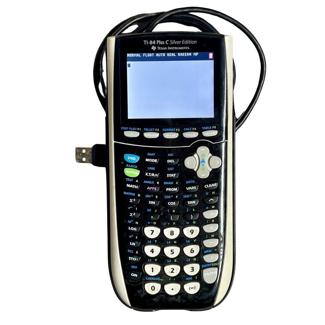 Texas Instruments TI-84 Plus C Silver Edition Graphing Calculator Black