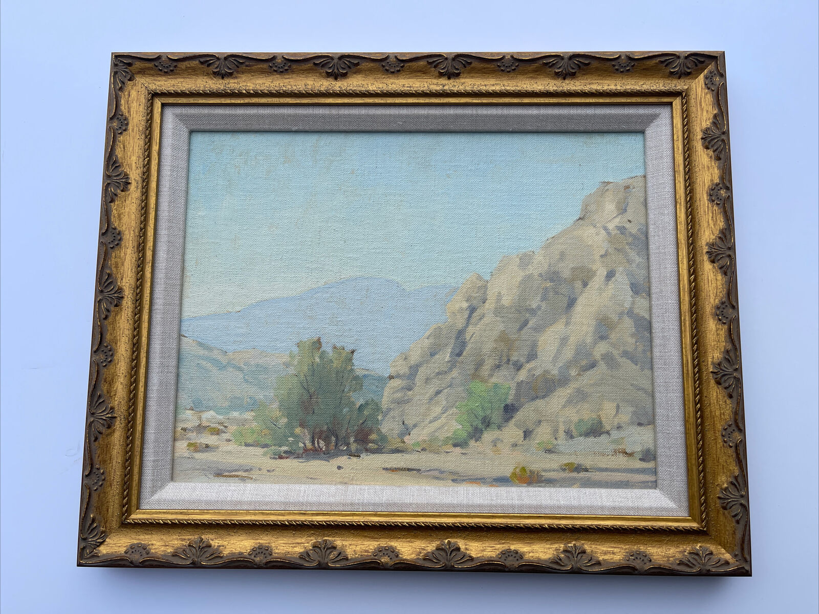 Antique California Desert Painting Landscape Small Gem Impressionism Masterful