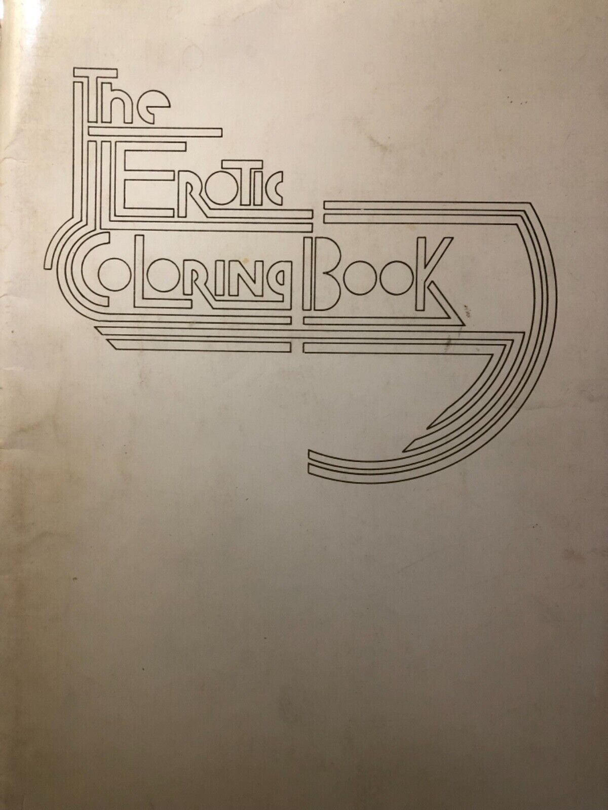 RARE : The Erotic Coloring Book - 1975 illustrated by Craig Berlin 