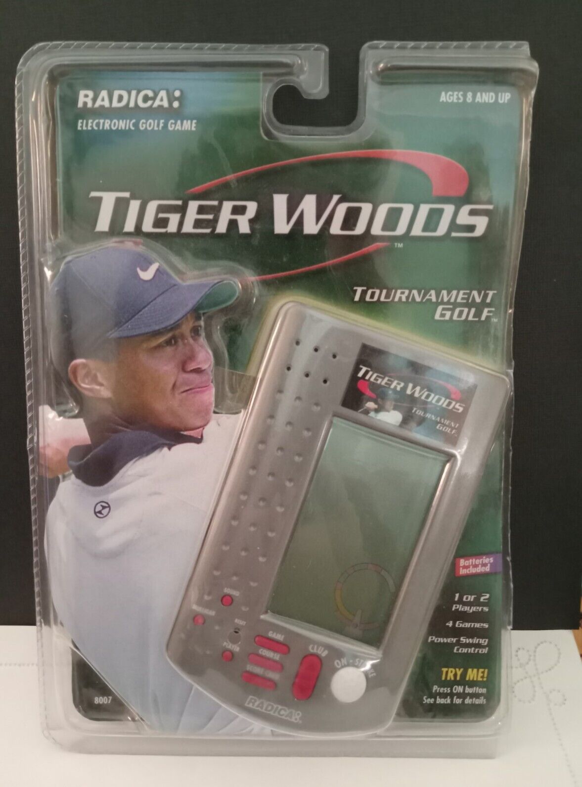 RADICA TIGER WOODS TOURNAMENT GOLF ELECTRONIC GAME #8007 New VTG READ travel