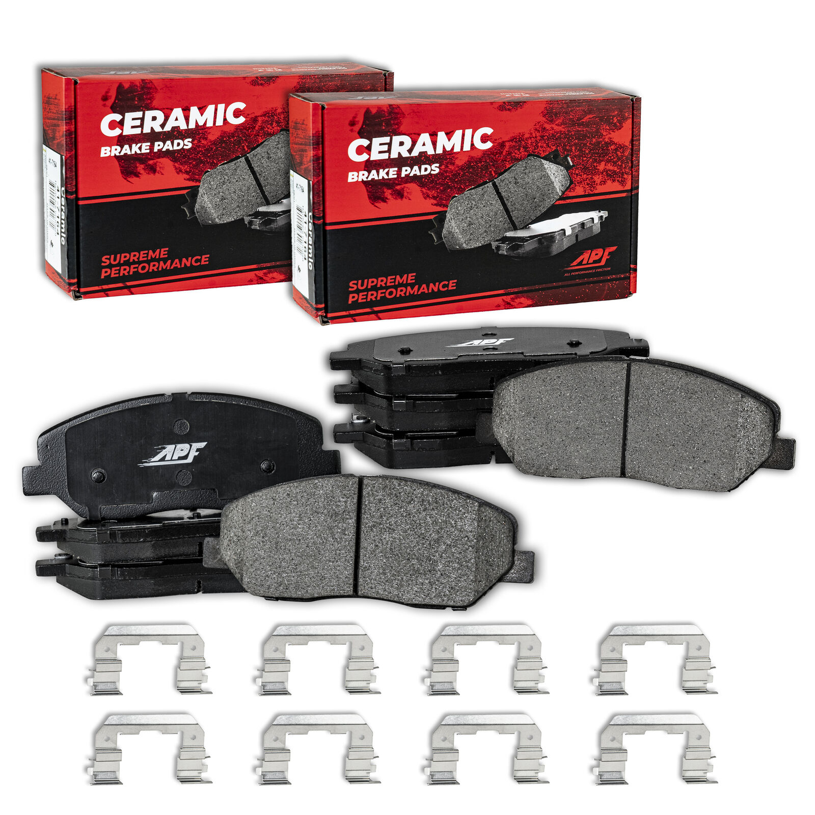 Front and Rear Ceramic Carbon Fiber Pads for 2015-2019 Chevrolet Tahoe