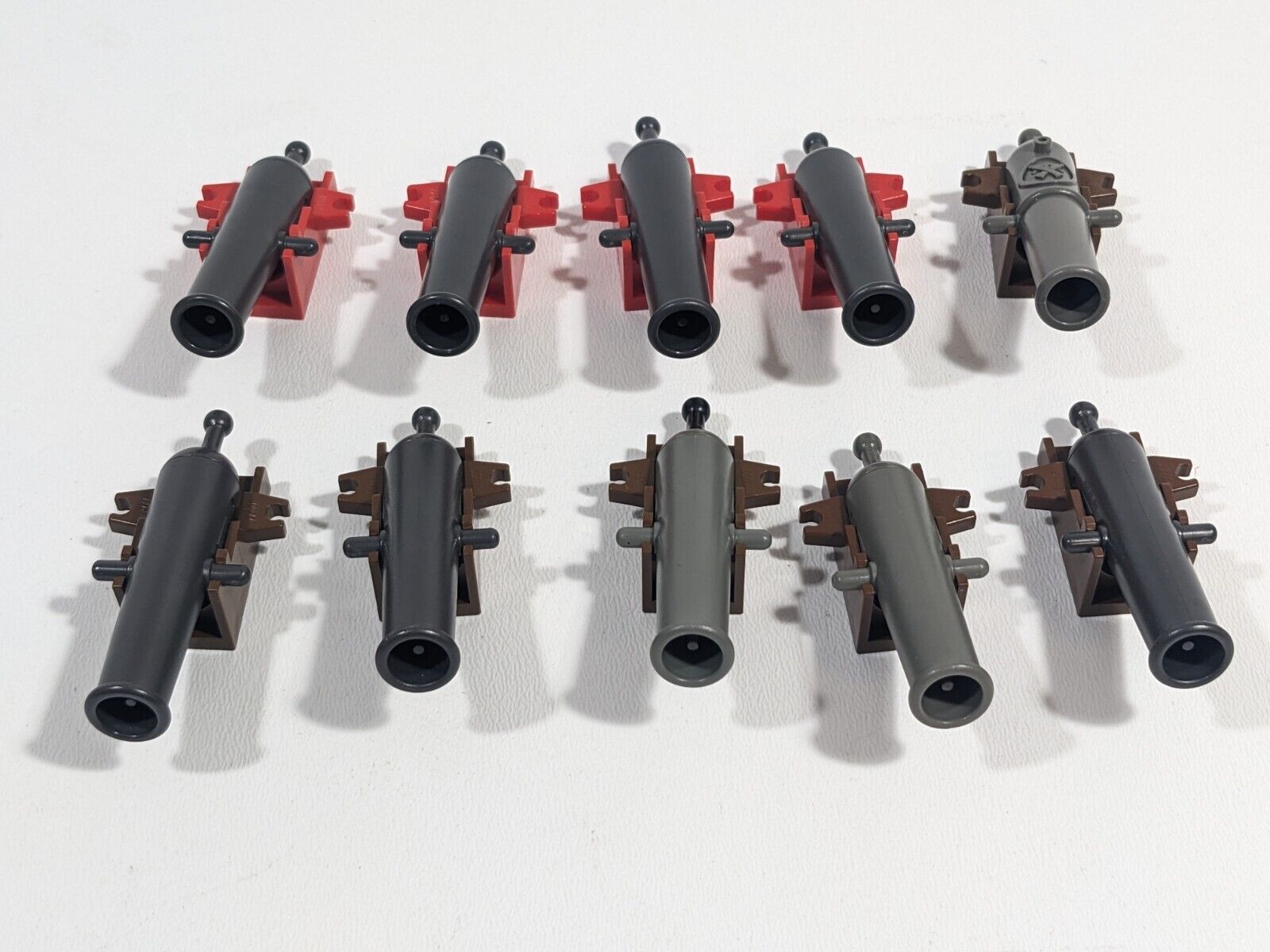LEGO Lot of 10 Pirate Castle Cannons Ship Boat MOC Vintage