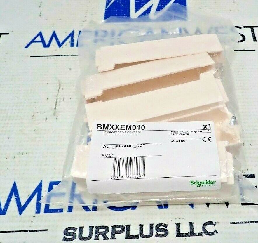 SCHNEIDER ELECTRIC BMXXEM010 5 PROTECTIVE COVERS NEW IN BAG