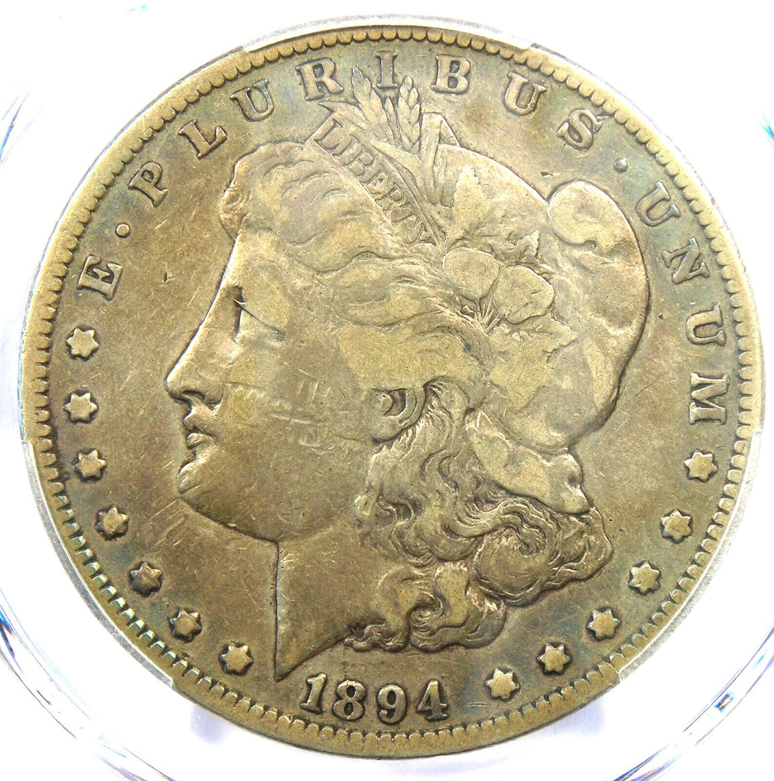 1894-P Morgan Silver Dollar $1 Coin 1894. Certified PCGS Fine Detail - Rare Date