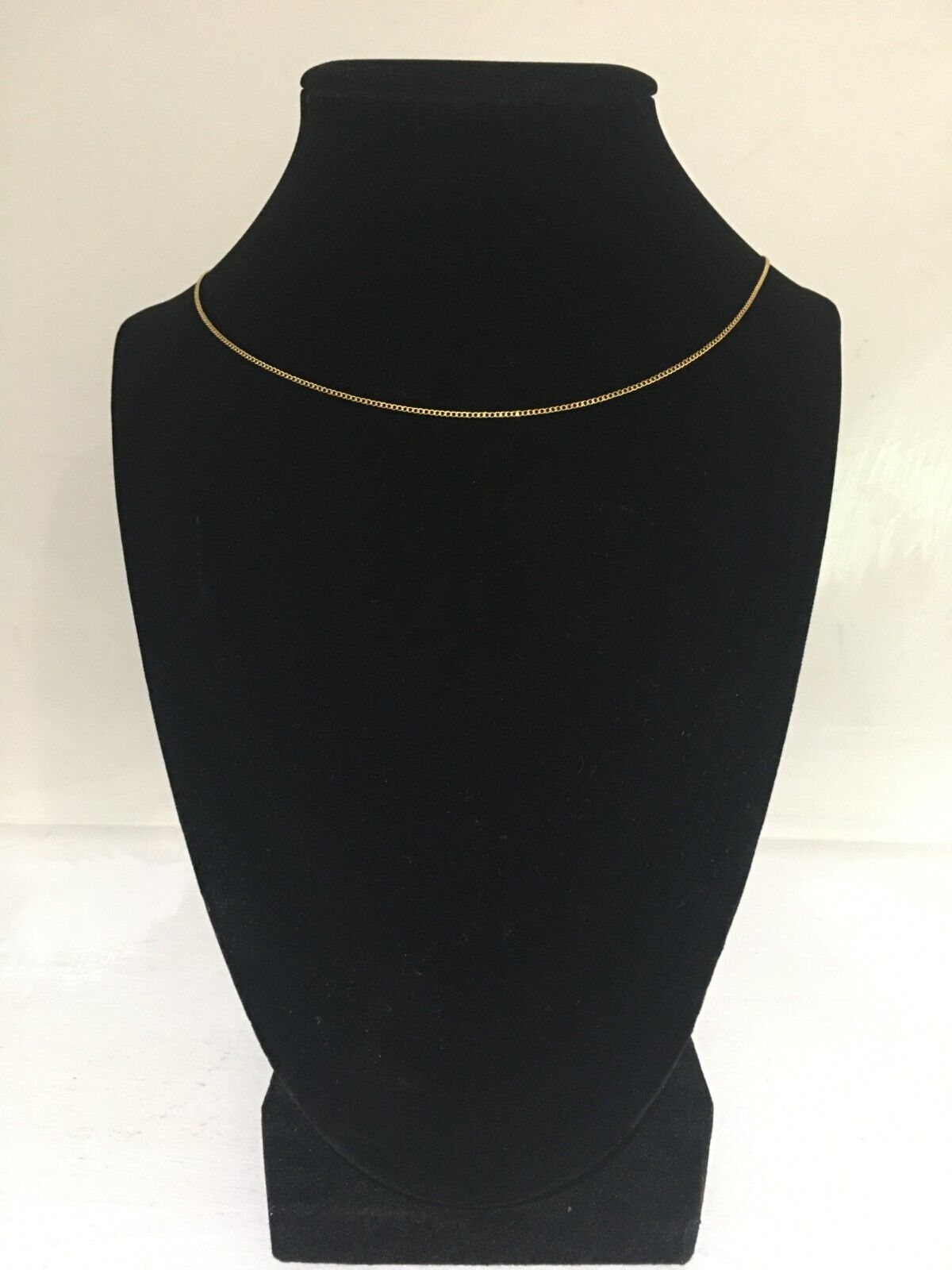 New Women\'s 12 Karat Gold Filled 1MM Vintage Chain Necklace 18 Inch Fine Jewelry