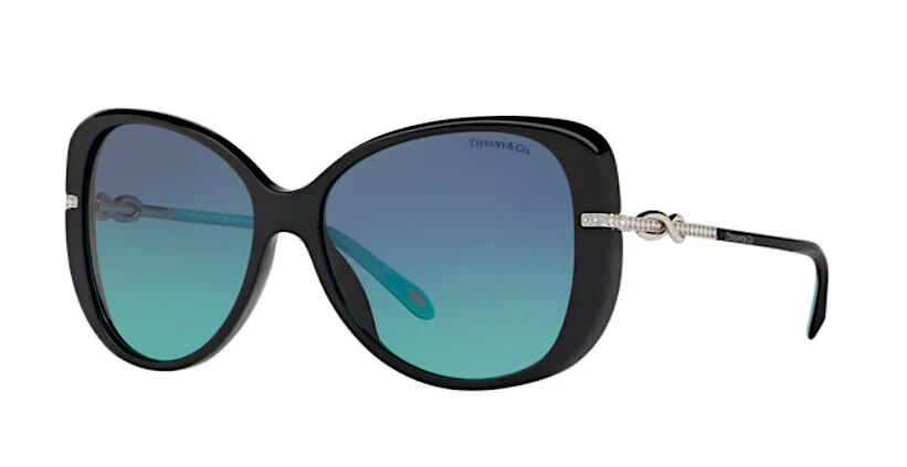 AUTHENTIC Tiffany & Co. Women\'s Sunglasses - Black & Teal TF4126 B8055/9S