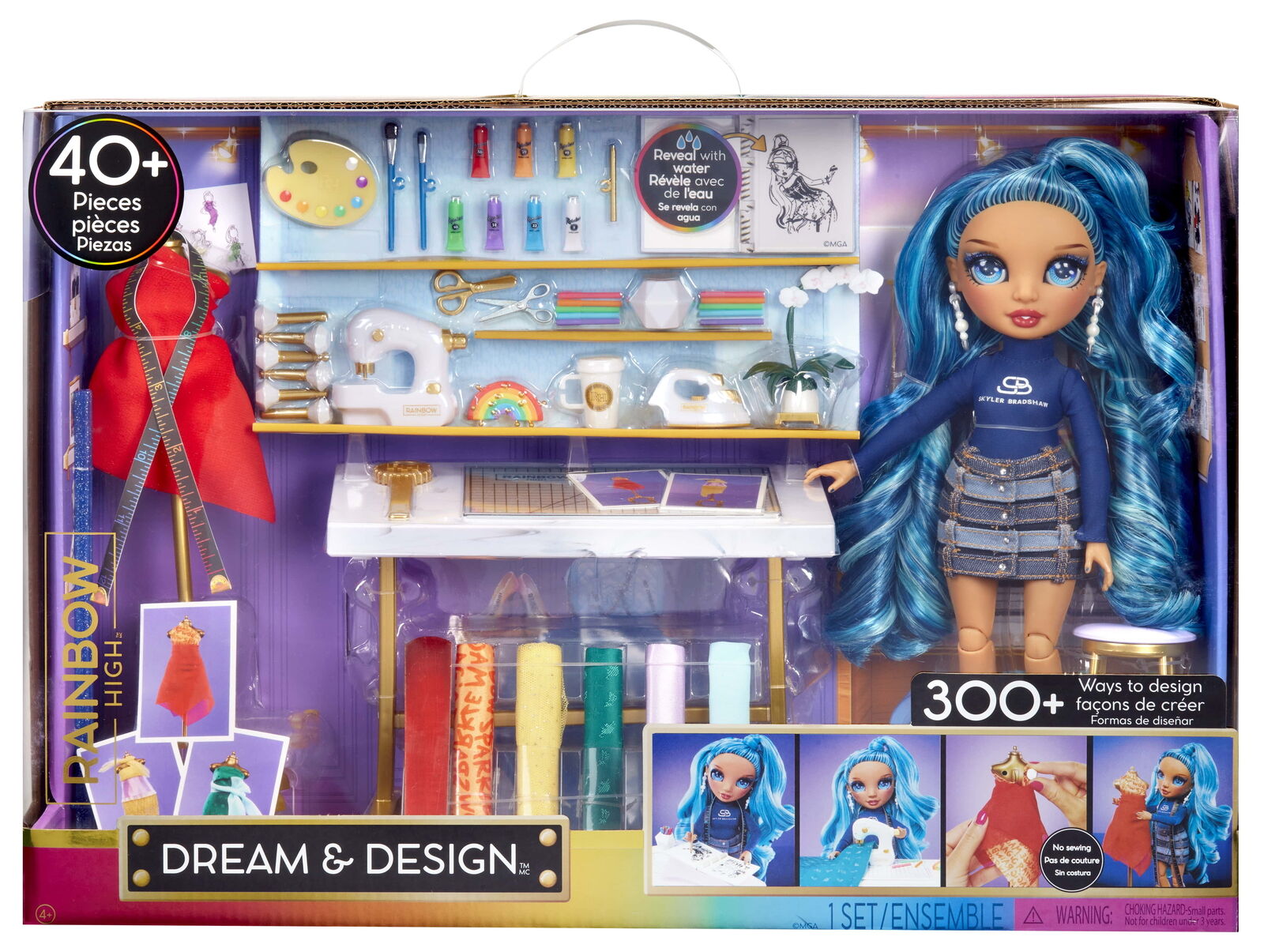 Rainbow High Dream & Design Fashion Studio, Designer Playset with Collectible