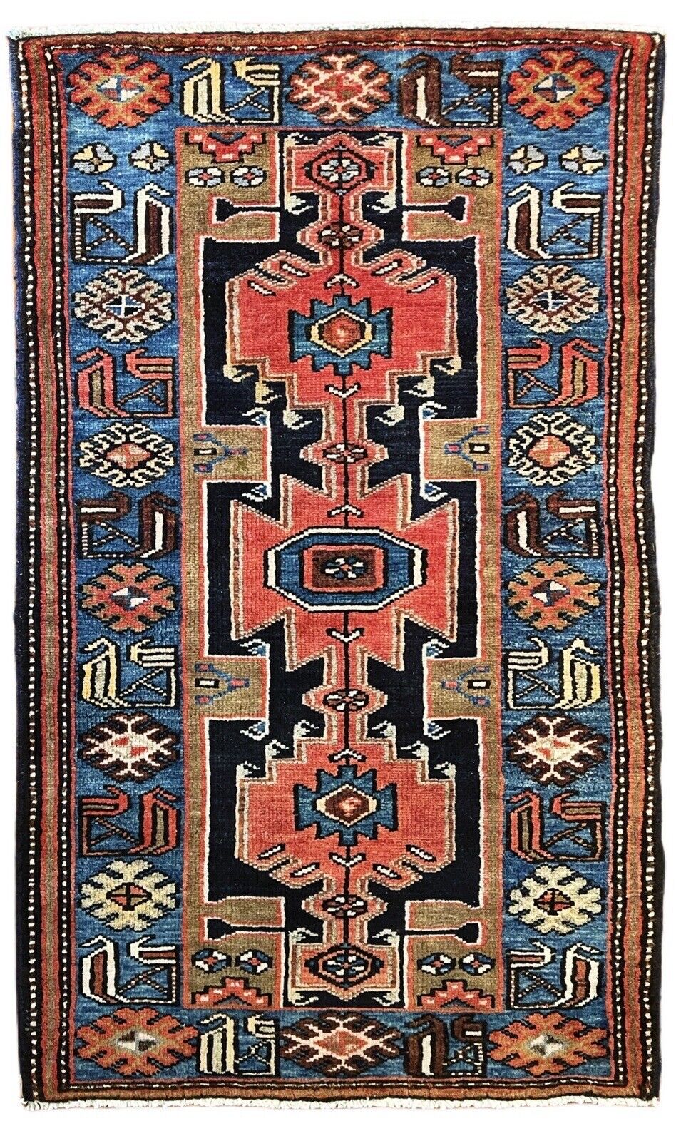 Superb Antique Hand-knotted Exquisite Rug 2’ 6” x 4’ 3” (INV5201) 2x4
