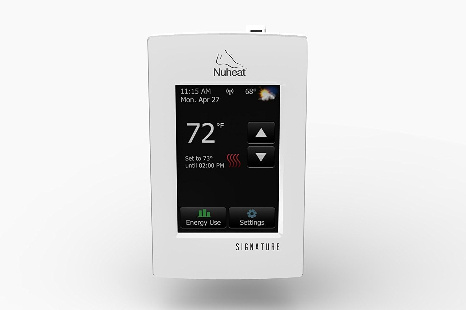 Nuheat SIGNATURE Programmable Dual-Voltage Thermostat with Wifi and Touchscreen 