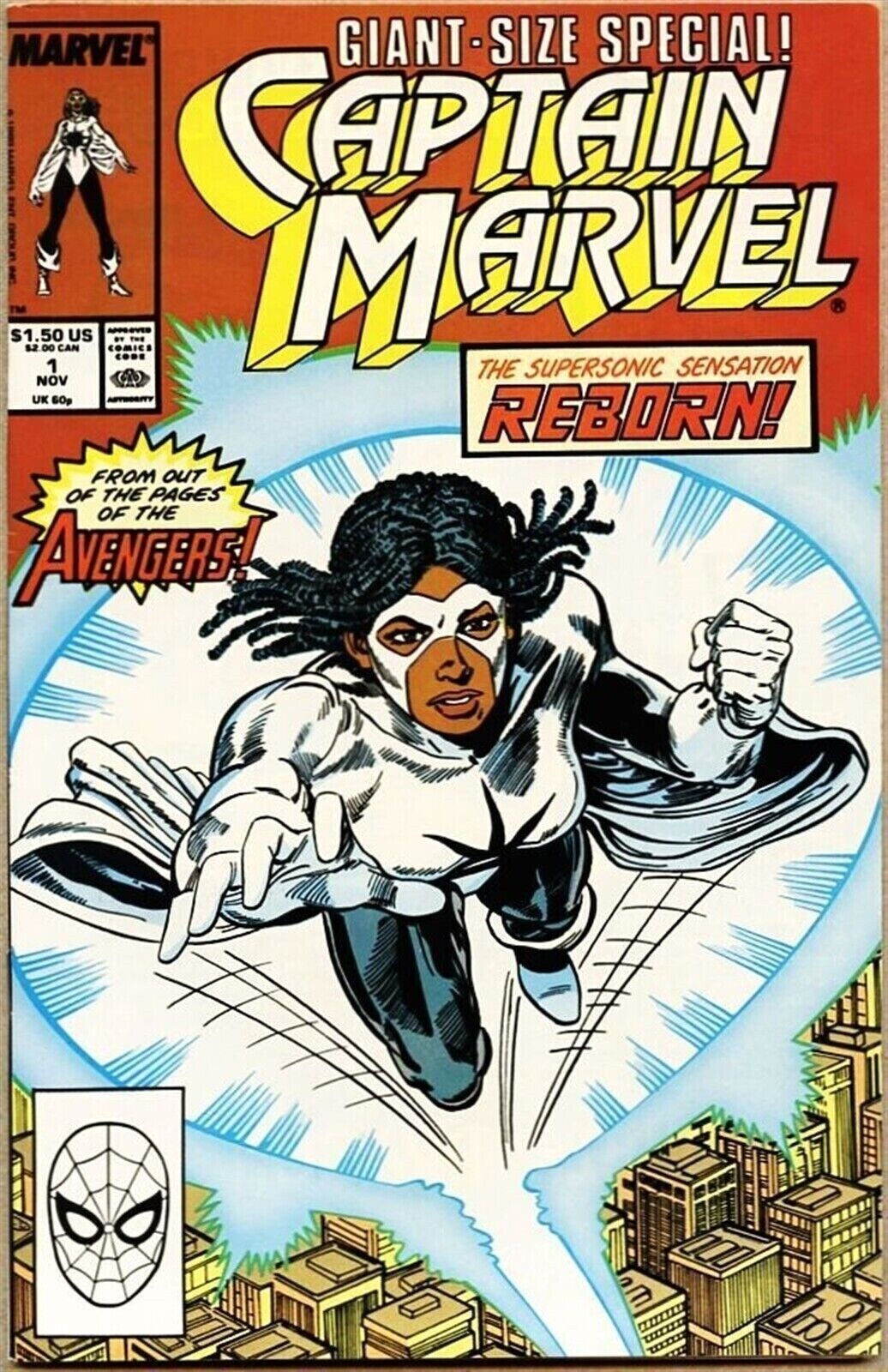Captain Marvel #1-1989 nm 9.4 1st Solo Monica Rambea Giant Size Make BO