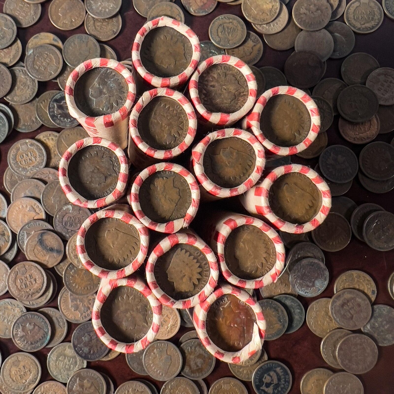 1859-1909 Indian Head Cent 50-Count Rolls (Avg Circ/VG)