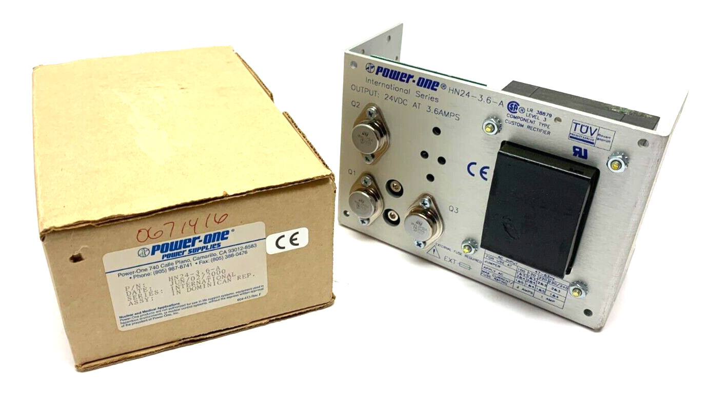 Power-One HN24-3.6-A Power Supply 24VDC at 3.6 Amps Output