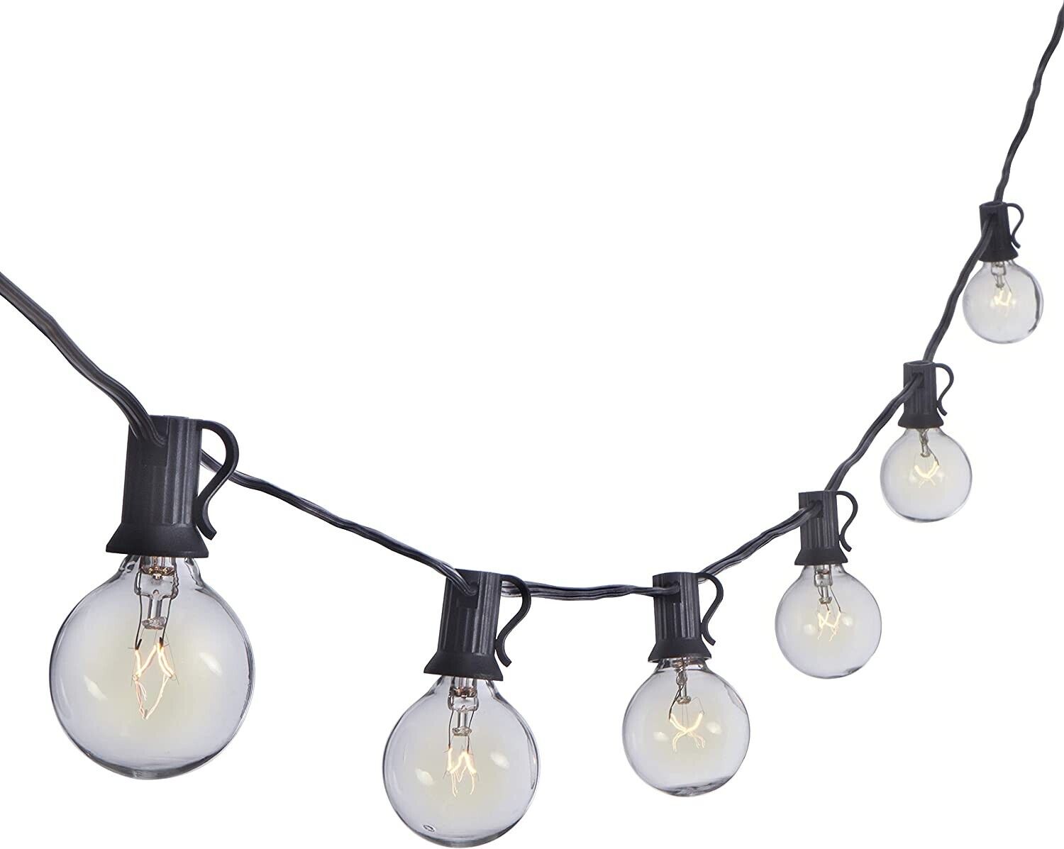 100 FT Outdoor String Lights G40 Clear Globe Bulbs for Patio Deck Garden