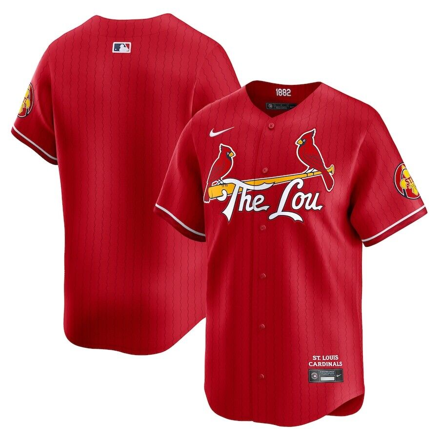 St. Louis Cardinals Men's Red 2024 City Connect Limited Jersey