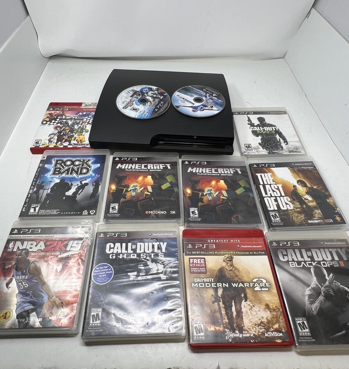Sony PlayStation 3 - Slim  Black Console Bundle With 13 Games