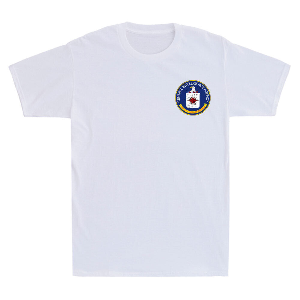 Central Intelligence Agency CIA Military Veteran Spy Pocket Retro Men's T-Shirt