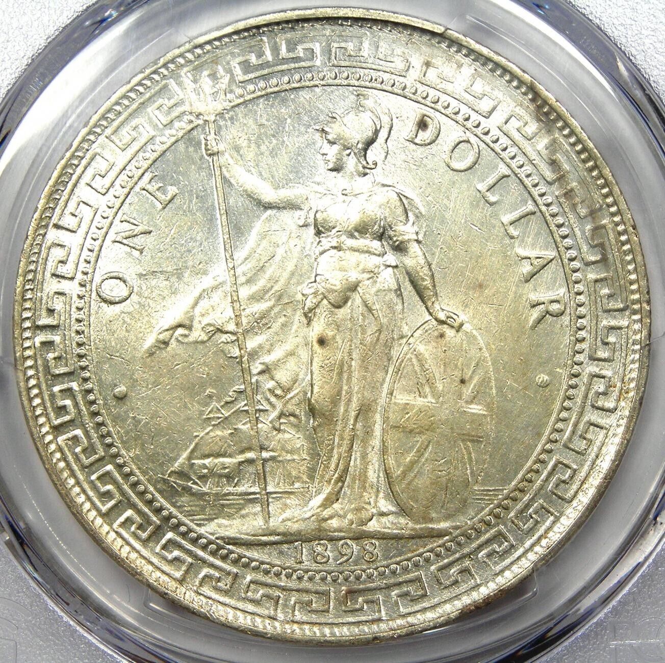 1898-B Great Britain Trade Dollar T$1 Certified PCGS Uncirculated Detail. UNC MS