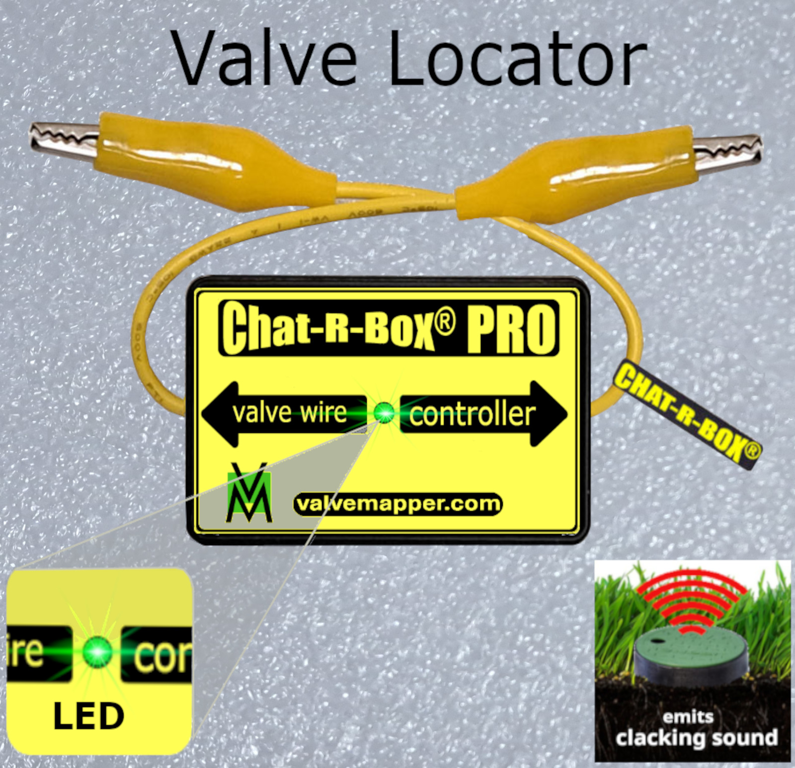 ✅Lawn Valve Locator Chat-R-Box® Pro w/LED, Valve Finder, find lost valves