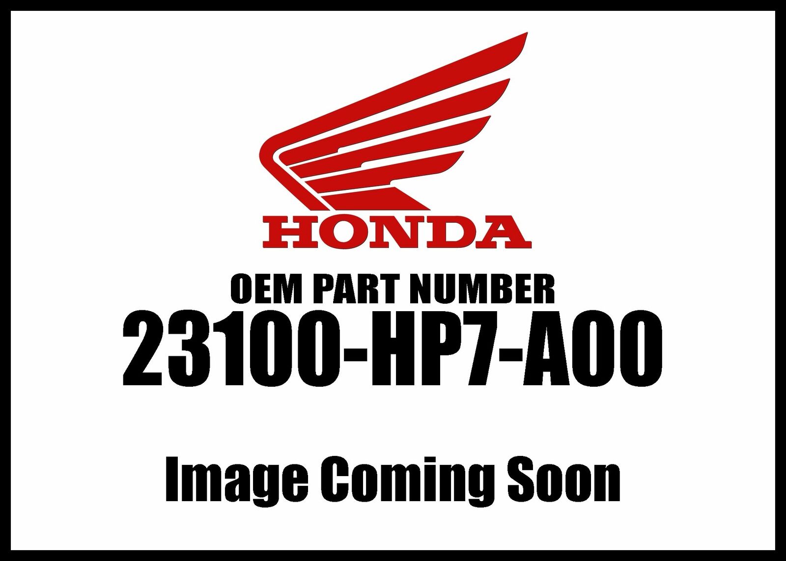 Honda 2009-2018 TRX Gear 67T 23100-HP7-A00 New OEM