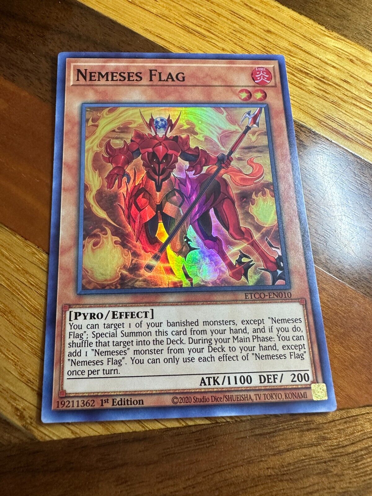Nemeses Flag ETCO-EN010 1st Edition Super Rare NM + BONUS
