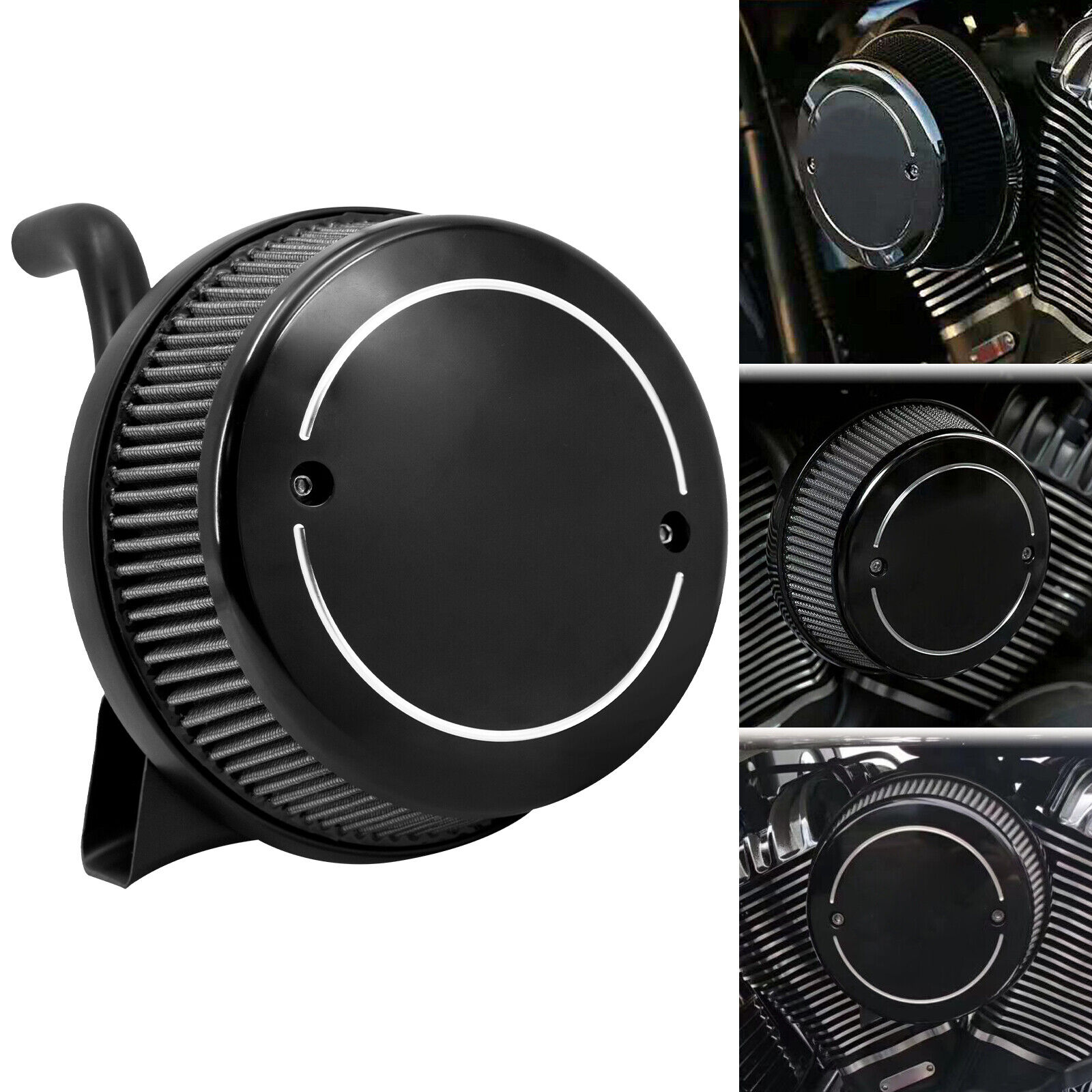 Round Intake CNC Air Filter Cleaner Fit For Indian Chief Chieftain 2014-2023