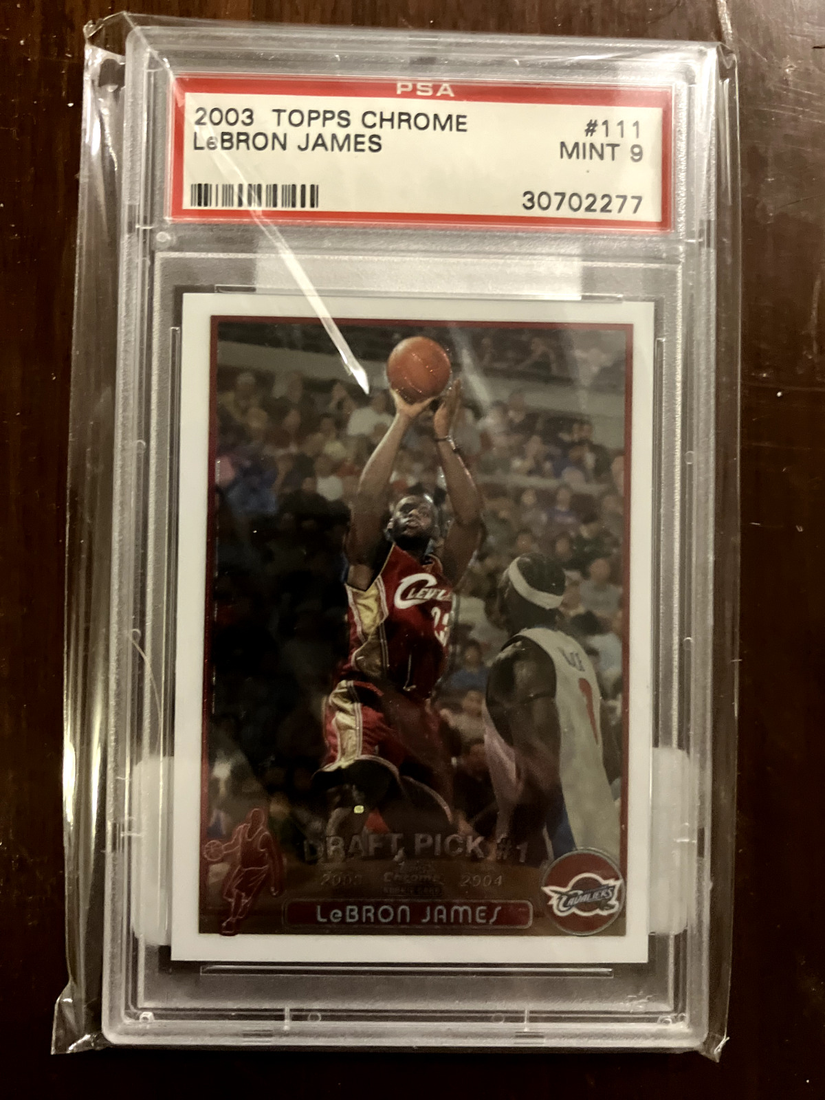 2003-04 Topps Chrome - #111 LeBron James Rookie Card (RC) PSA 9