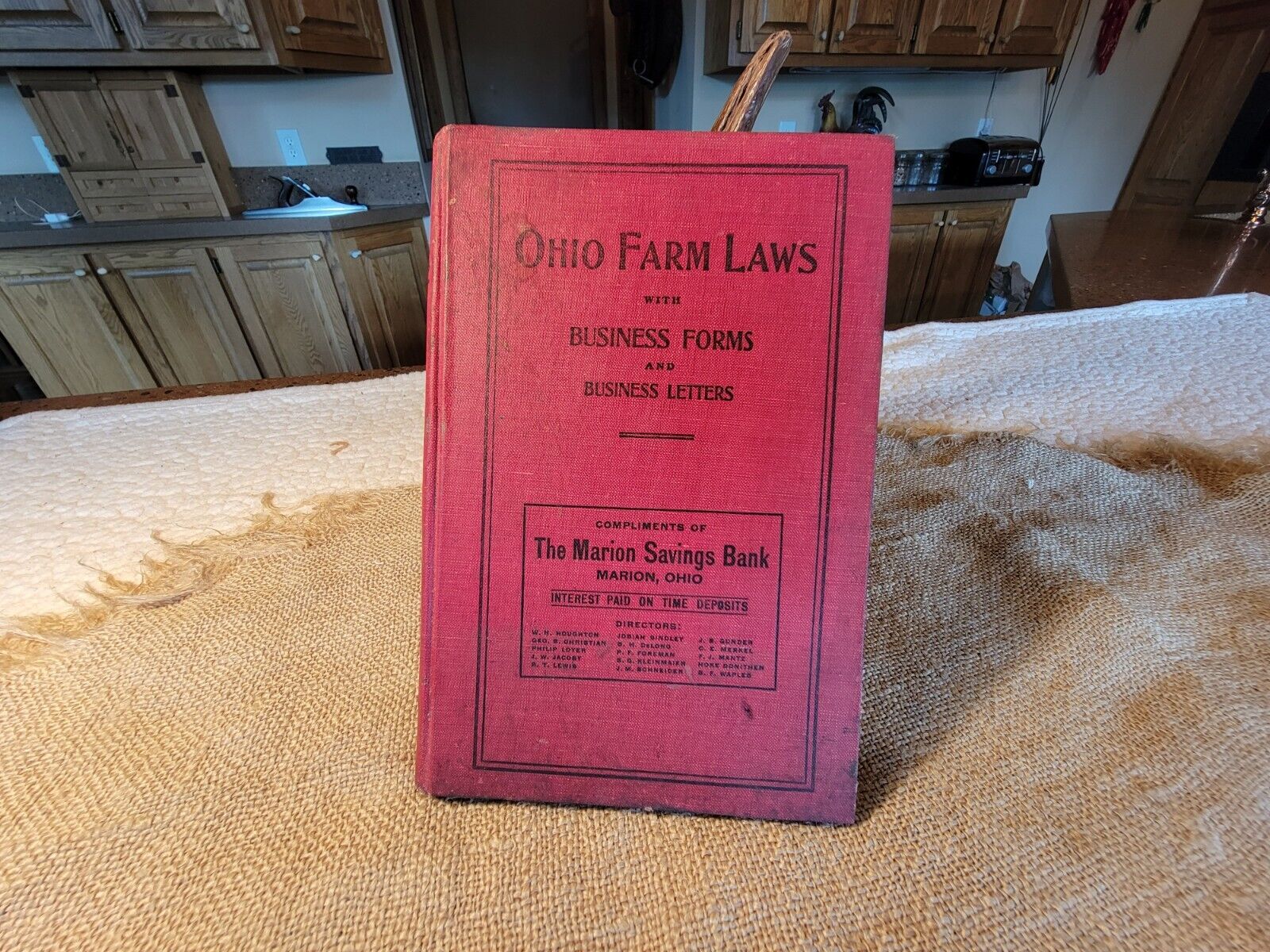 Ohio Farm Laws with Business Forms & Letters William K Williams HC 1909