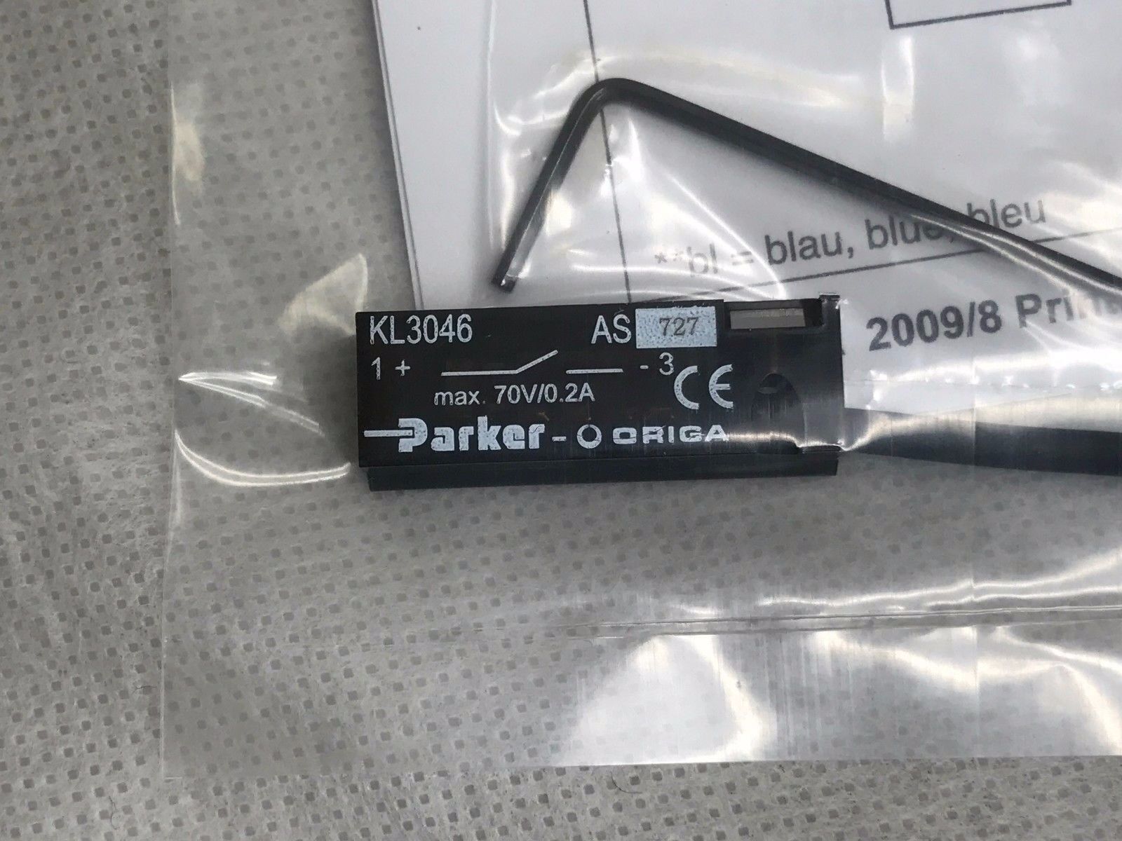 Parker Hannifin Origa Kl3046 Reed Switch 70 Volt With M8 Connector
