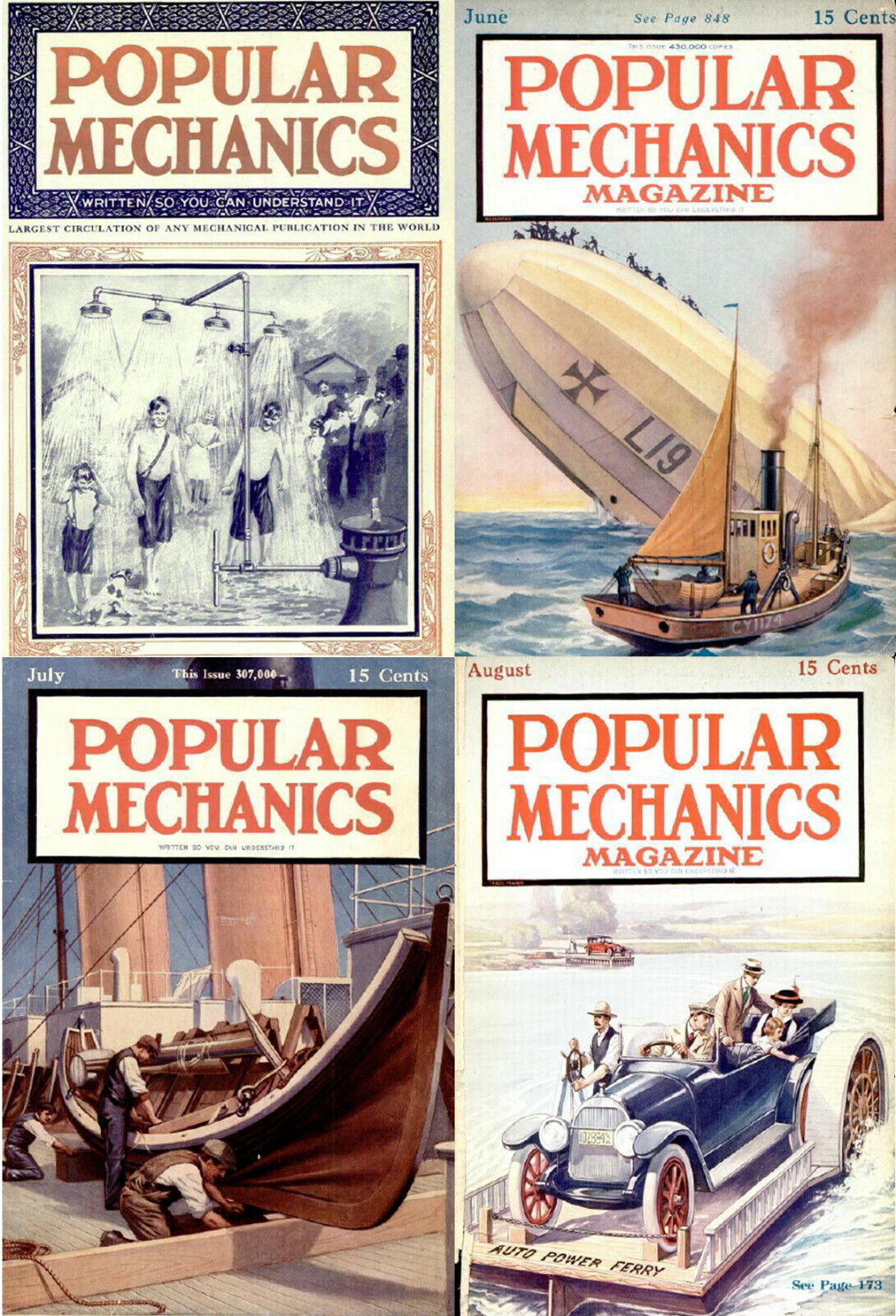 Popular Mechanics – Science Technology - 125 Old Magazines Vol.1 (1905-1917) DVD