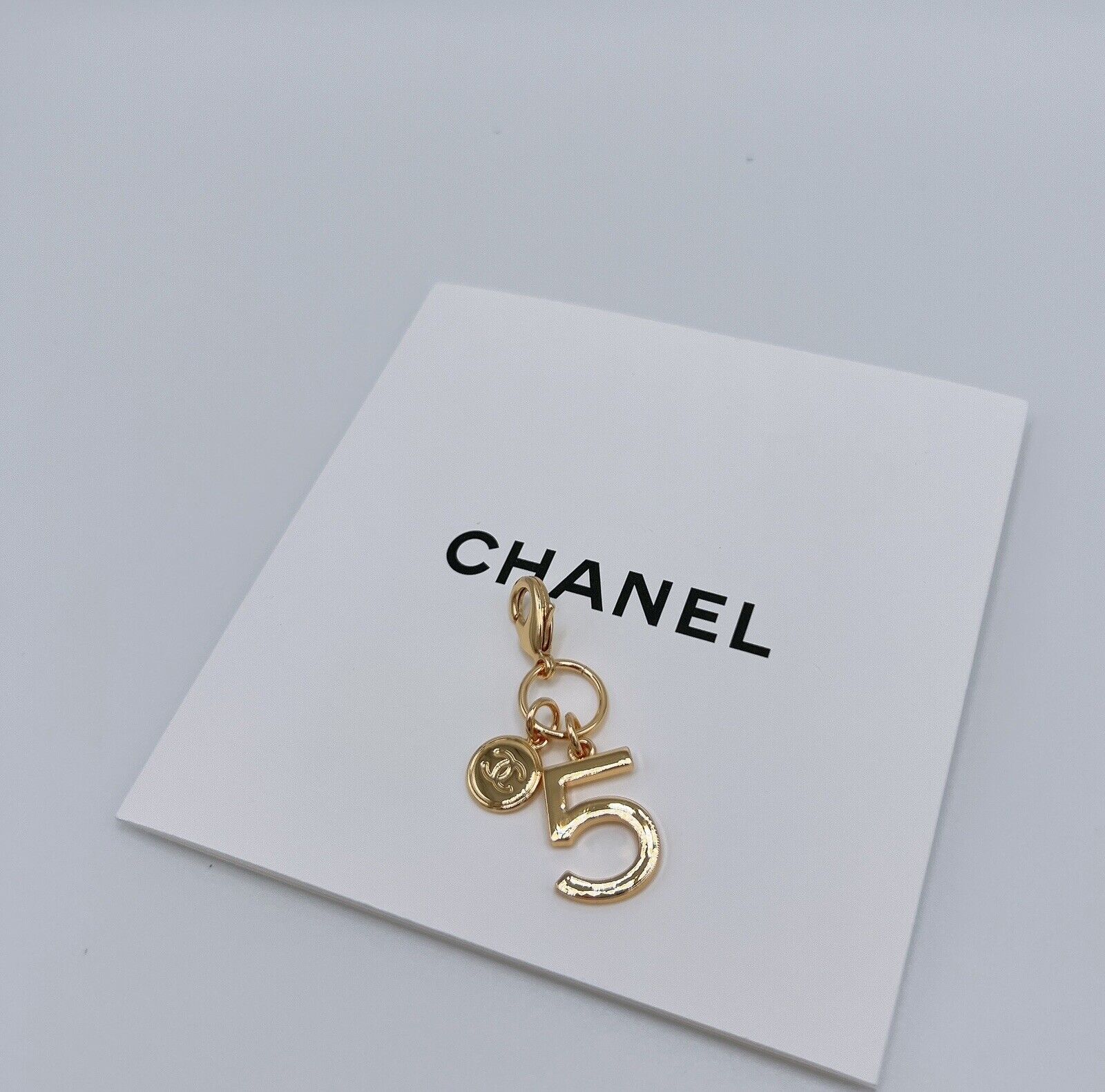 Chanel Gift Holiday Gold Charm No. 5