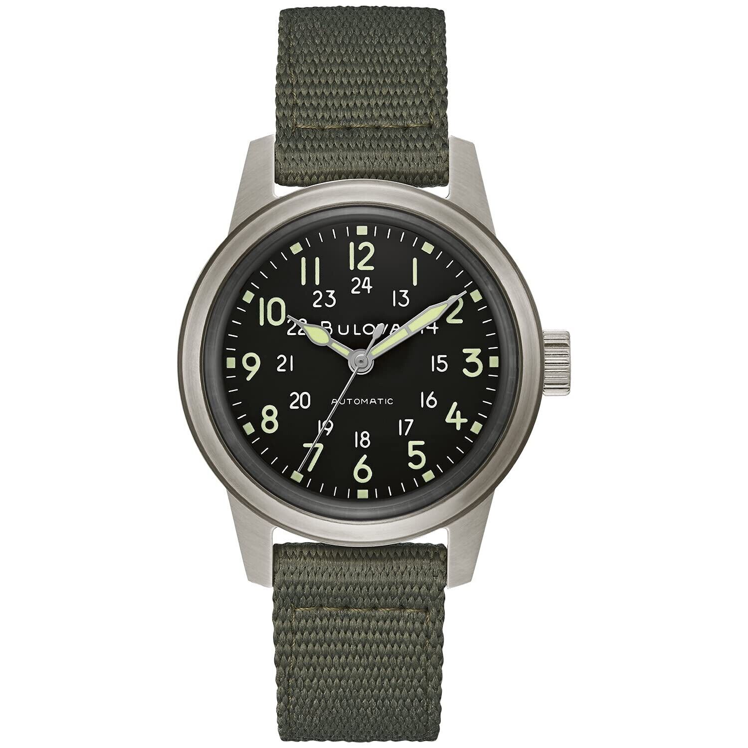 Bulova Men\'s Military Heritage Hack Veteran\'s Watchmaking Watch 96A259