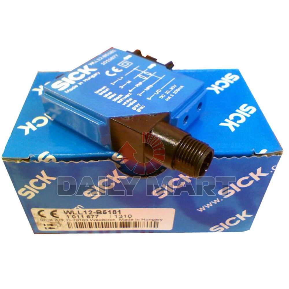 SICK NEW WLL12-B5181 PLC PHOTOELECTRIC PROXIMITY SENSOR LED, RED, 100mA