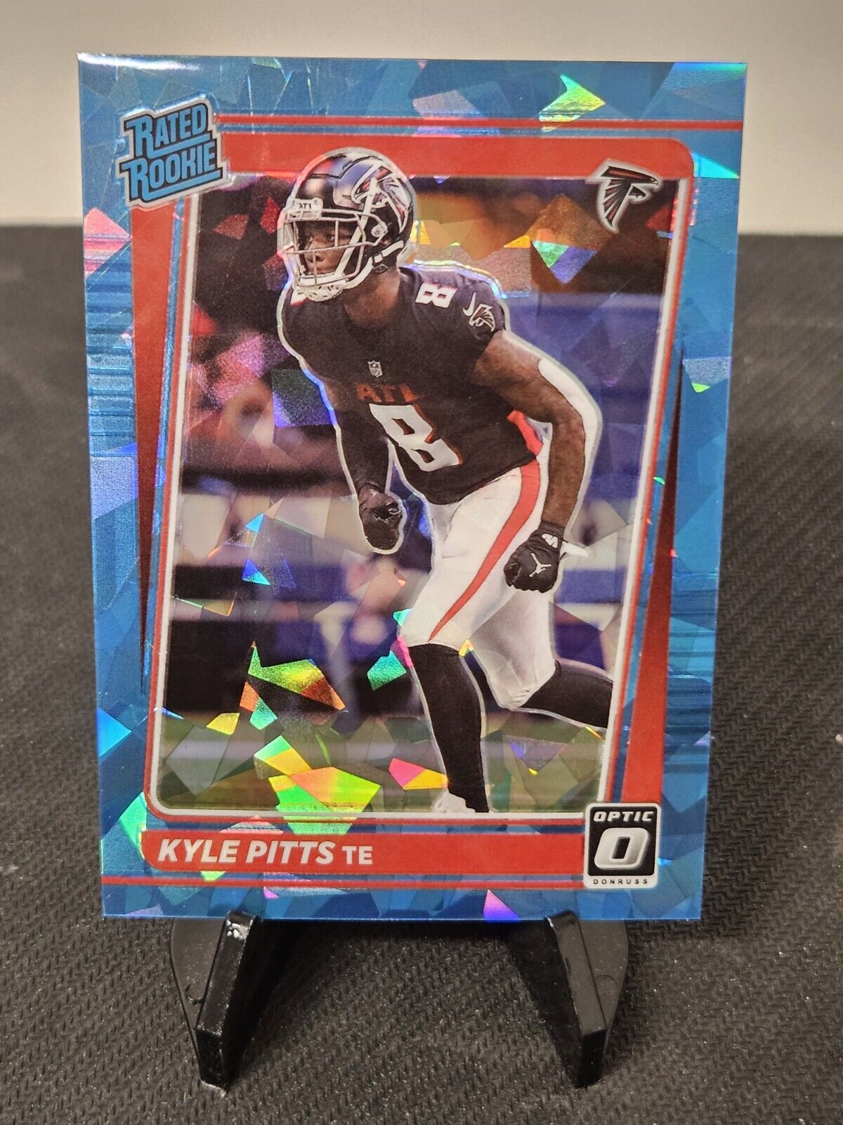 2021 Donruss Optic Football Kyle Pitts Rated Rookie Prizm Ice /15