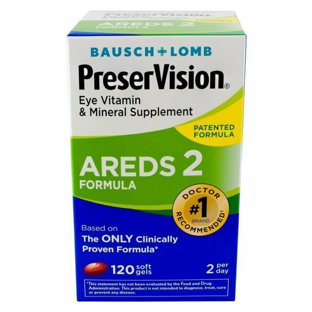 Bausch + Lomb AREDS 2 Mineral & Vitamin Softgel - 120 Count